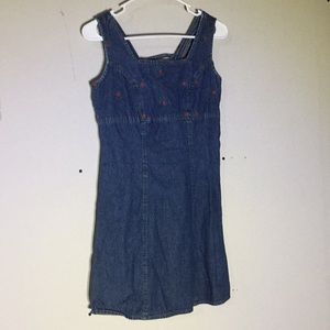 Mini jean dress